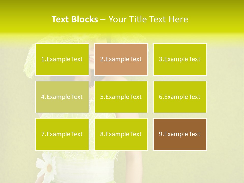 Spring Woman Model PowerPoint Template