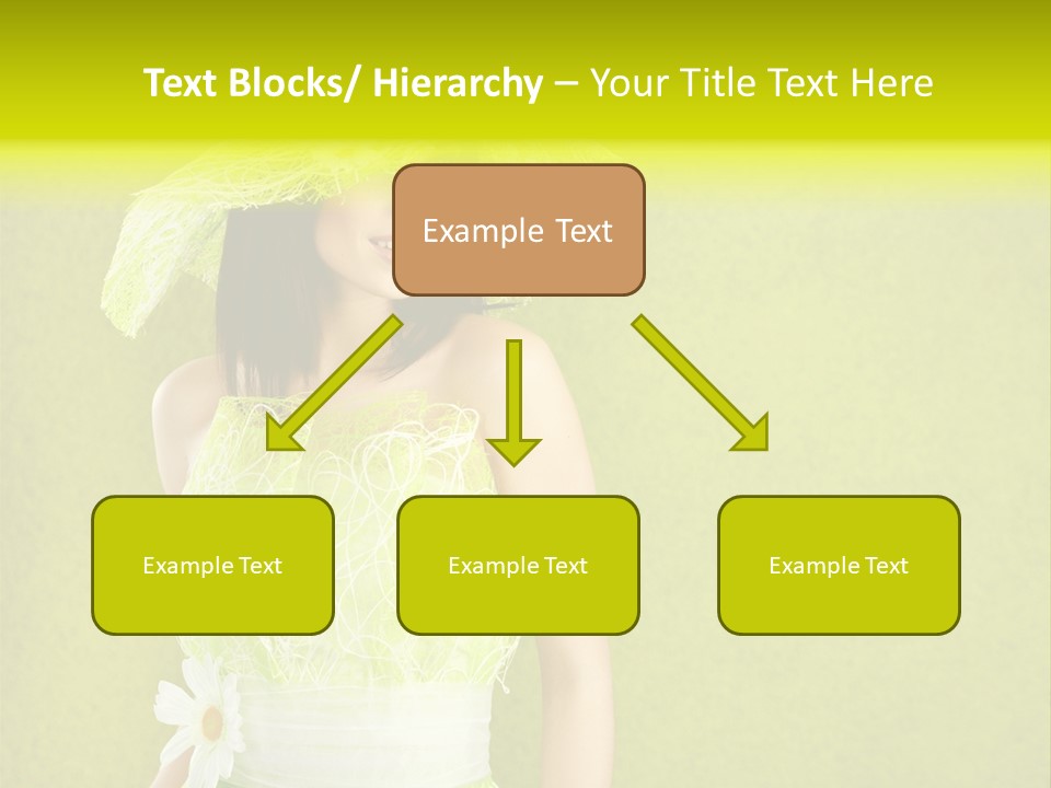 Spring Woman Model PowerPoint Template