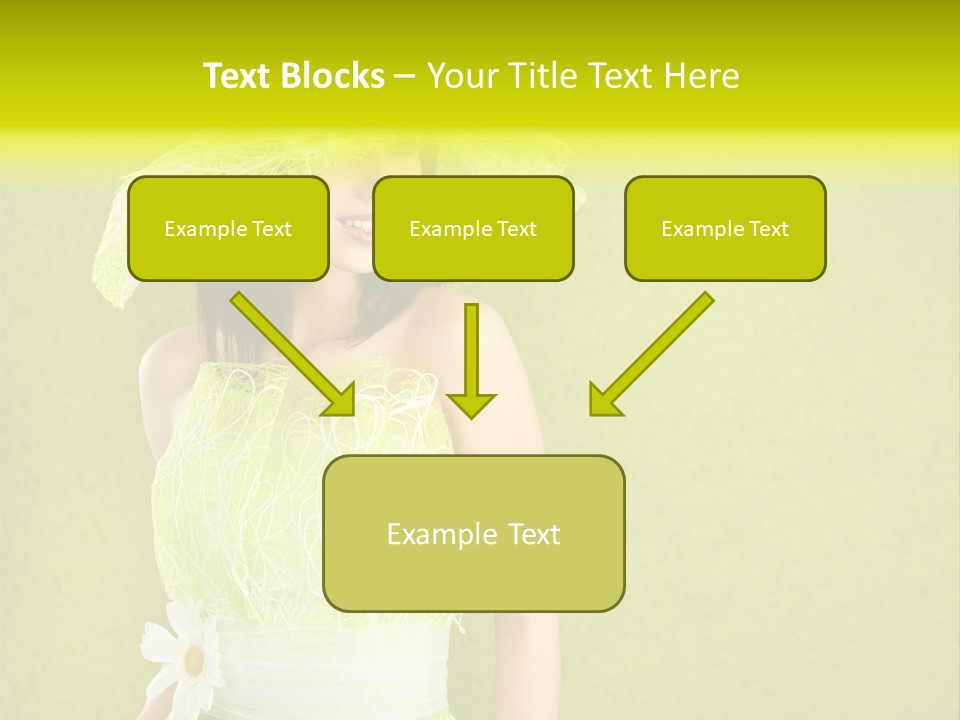 Spring Woman Model PowerPoint Template