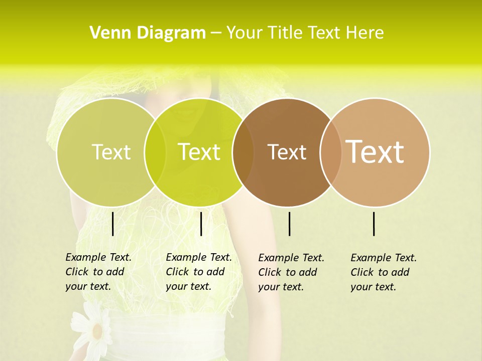 Spring Woman Model PowerPoint Template
