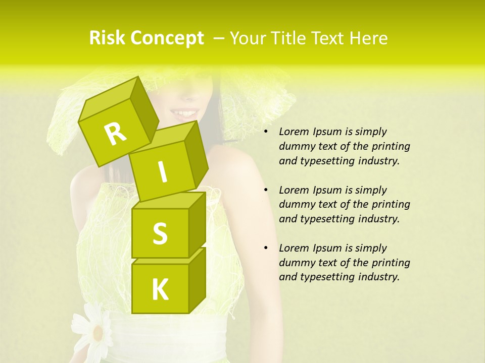 Spring Woman Model PowerPoint Template