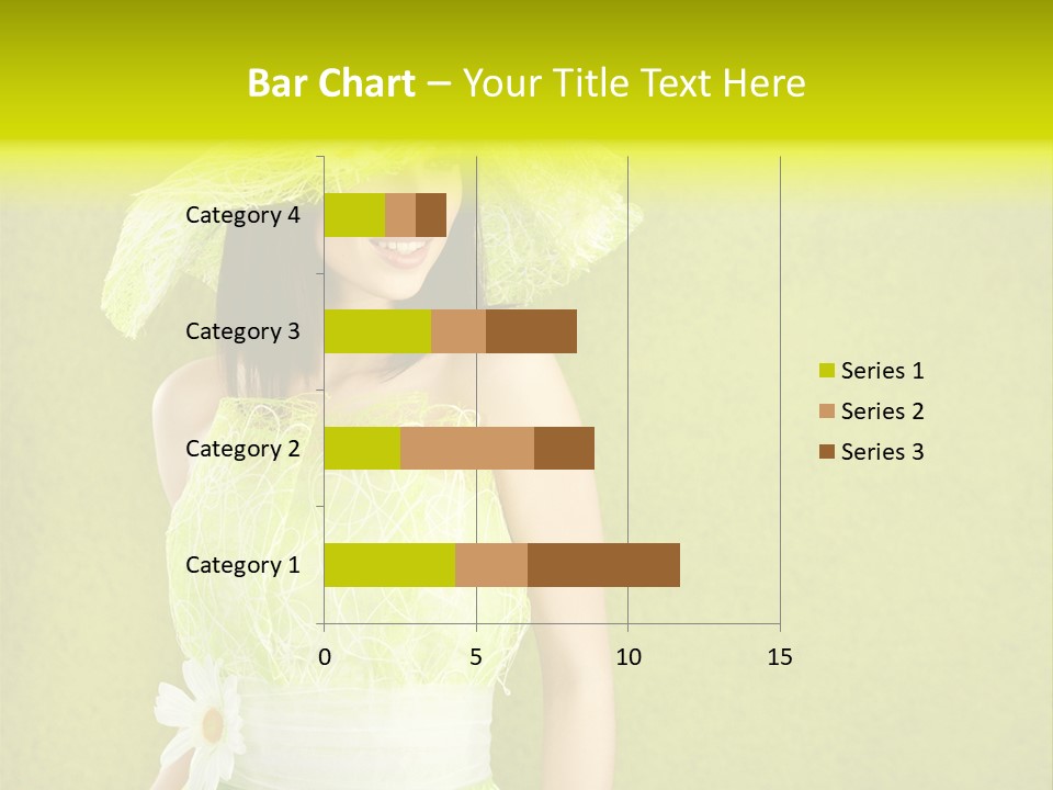 Spring Woman Model PowerPoint Template