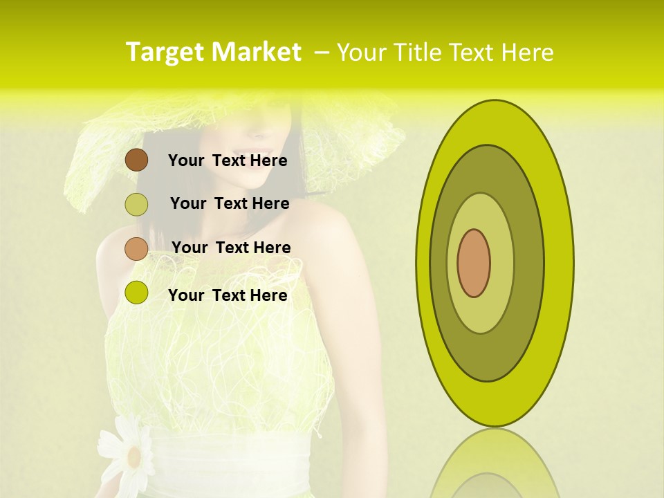 Spring Woman Model PowerPoint Template