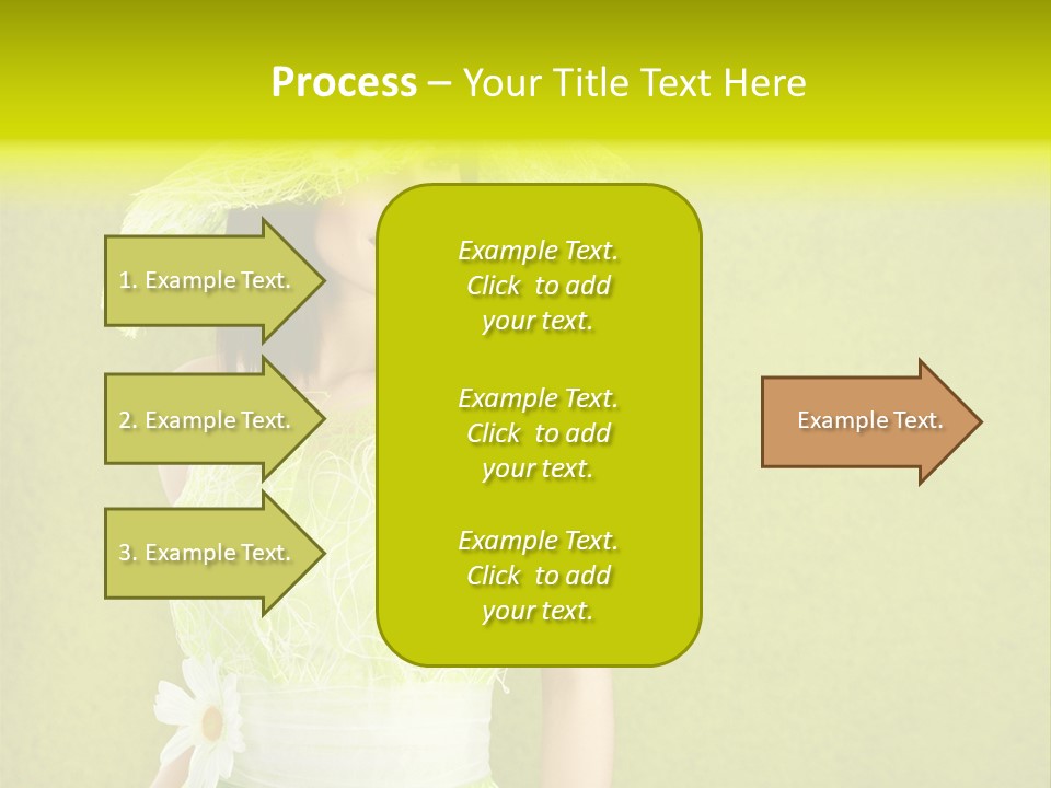 Spring Woman Model PowerPoint Template