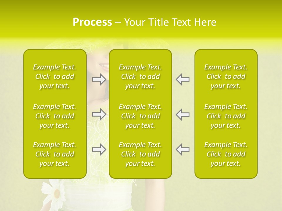 Spring Woman Model PowerPoint Template