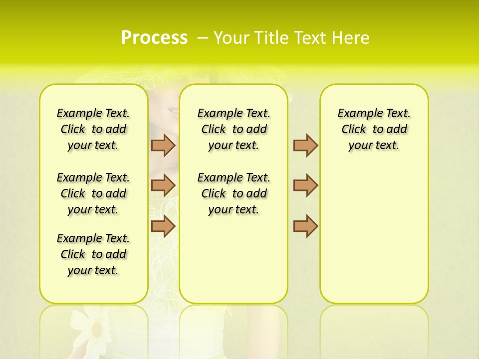 Spring Woman Model PowerPoint Template