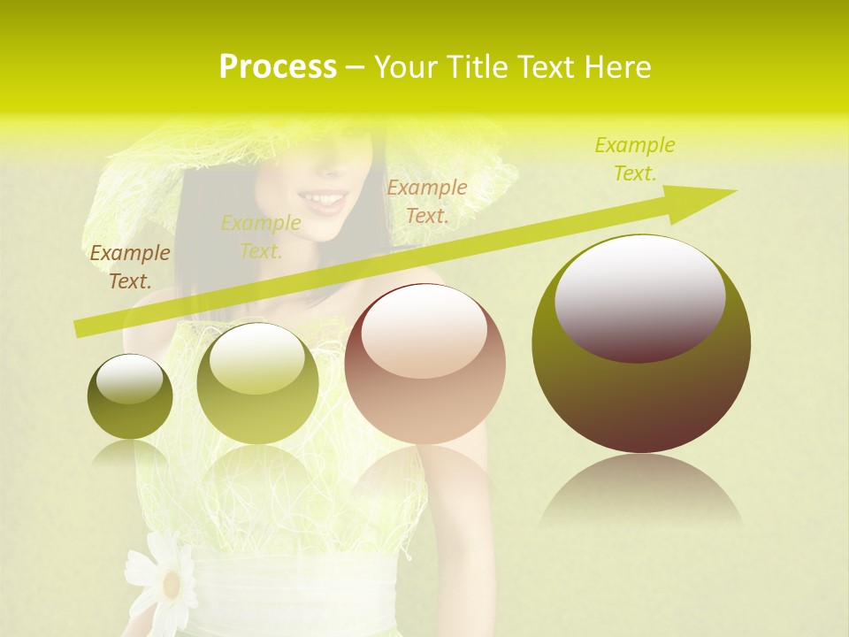 Spring Woman Model PowerPoint Template