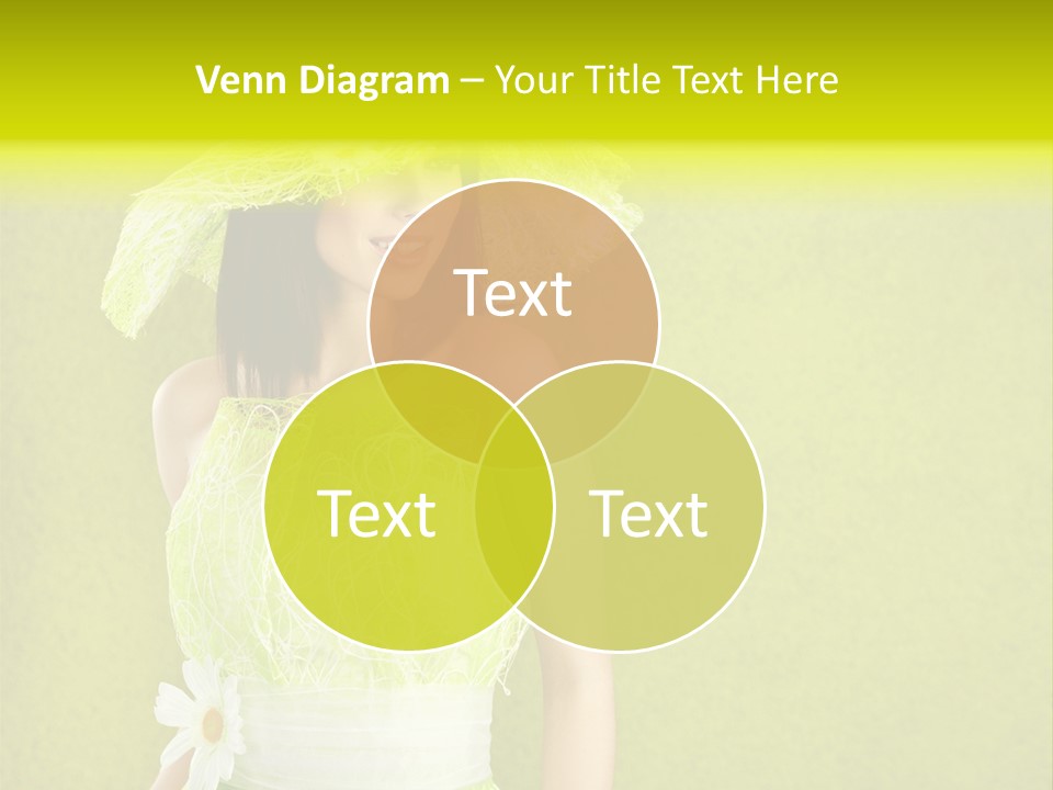 Spring Woman Model PowerPoint Template
