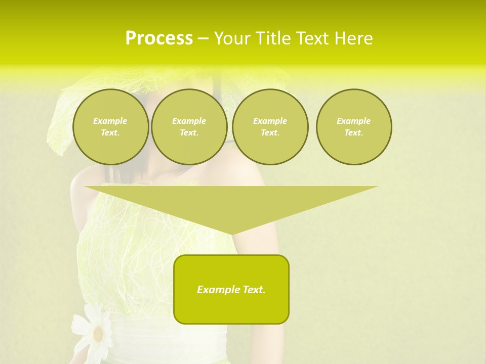 Spring Woman Model PowerPoint Template