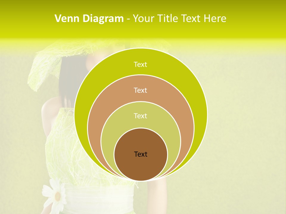 Spring Woman Model PowerPoint Template
