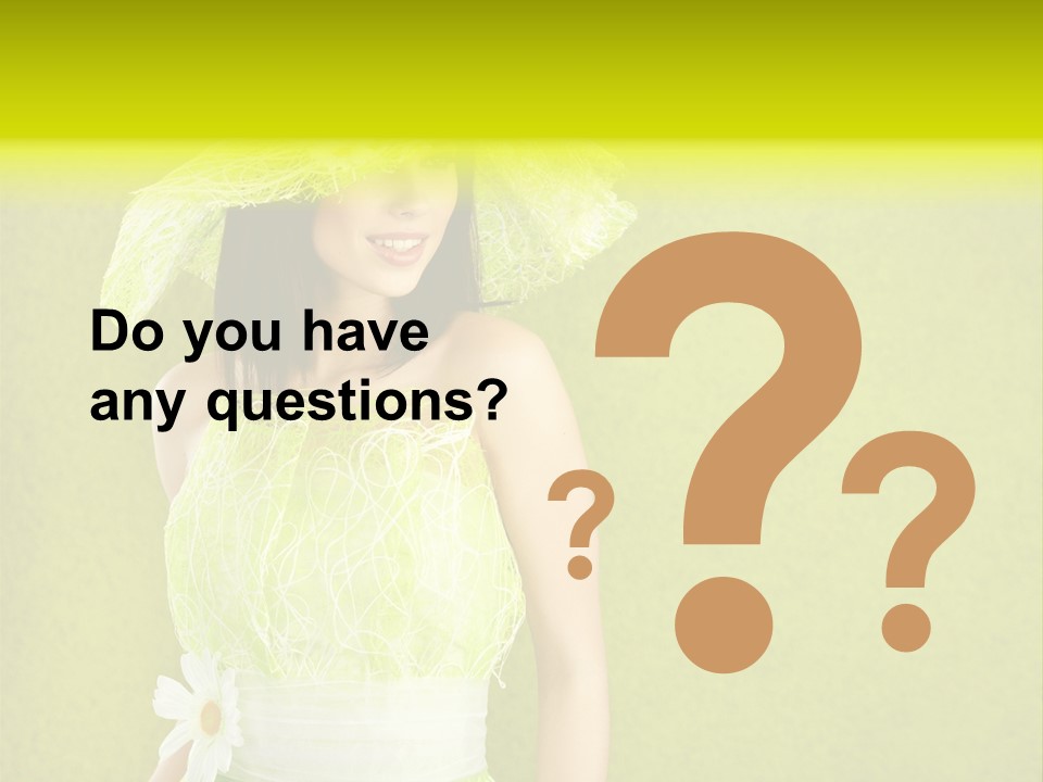 Spring Woman Model PowerPoint Template