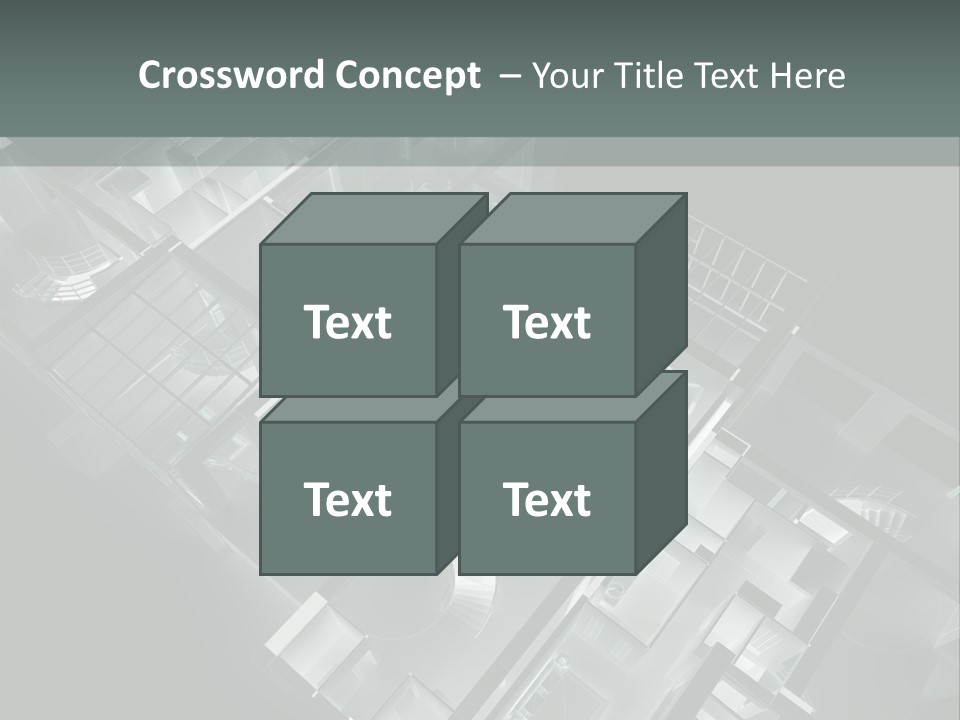 Model Construction Black PowerPoint Template