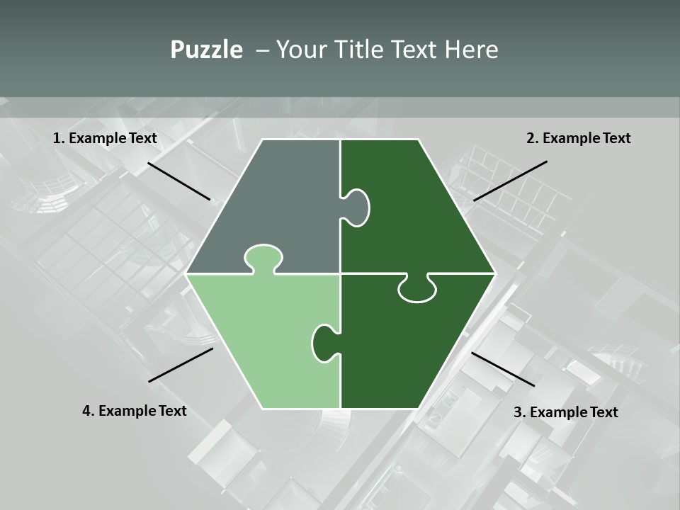 Model Construction Black PowerPoint Template