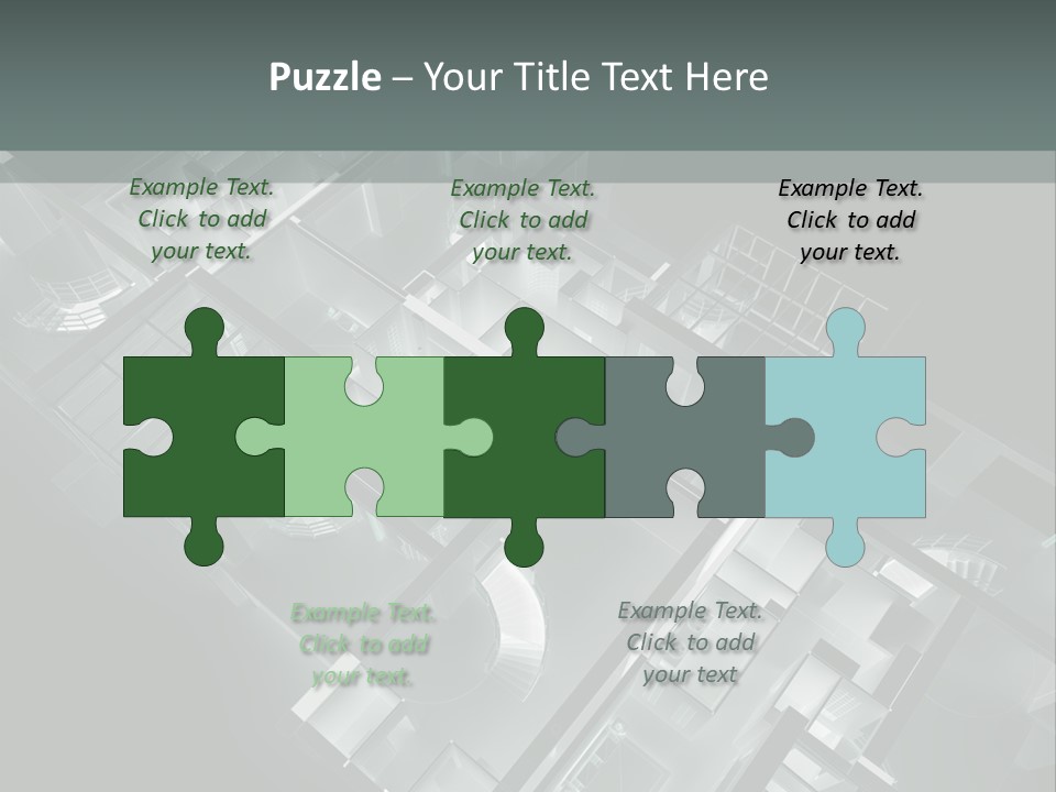 Model Construction Black PowerPoint Template