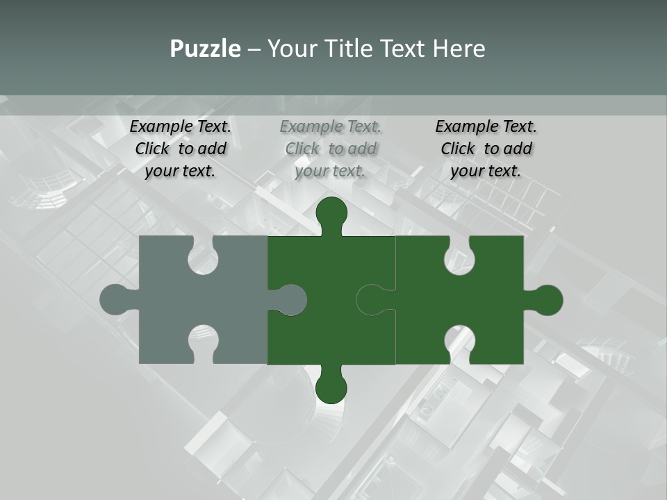 Model Construction Black PowerPoint Template