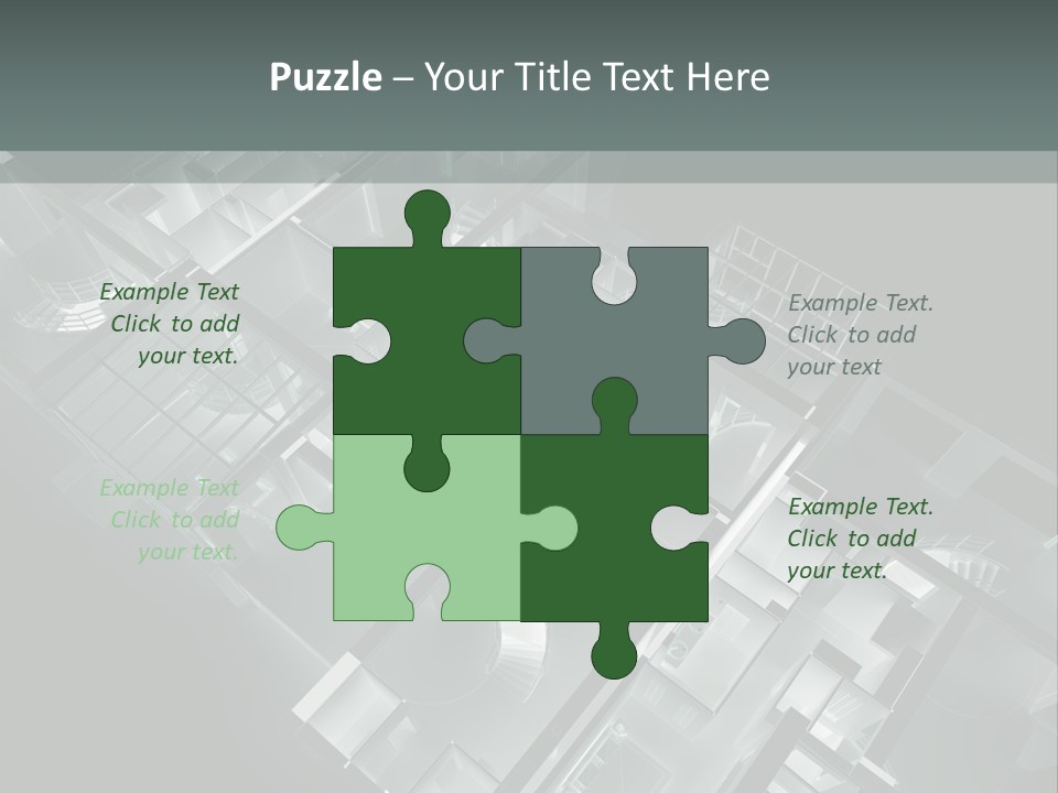 Model Construction Black PowerPoint Template