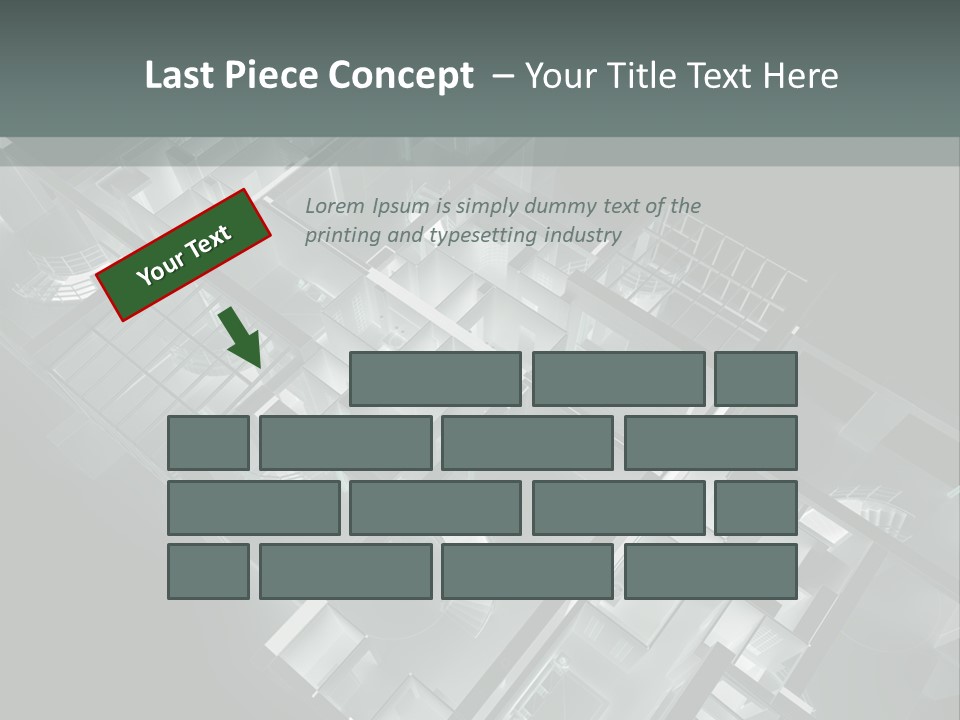 Model Construction Black PowerPoint Template