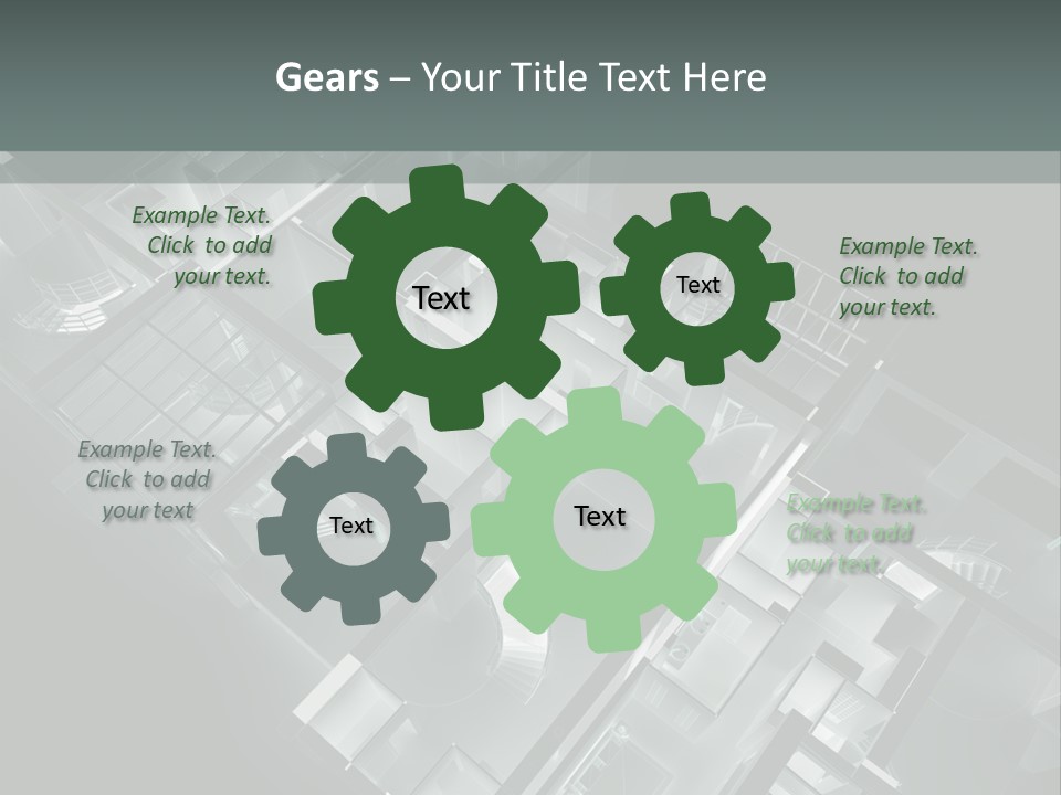 Model Construction Black PowerPoint Template