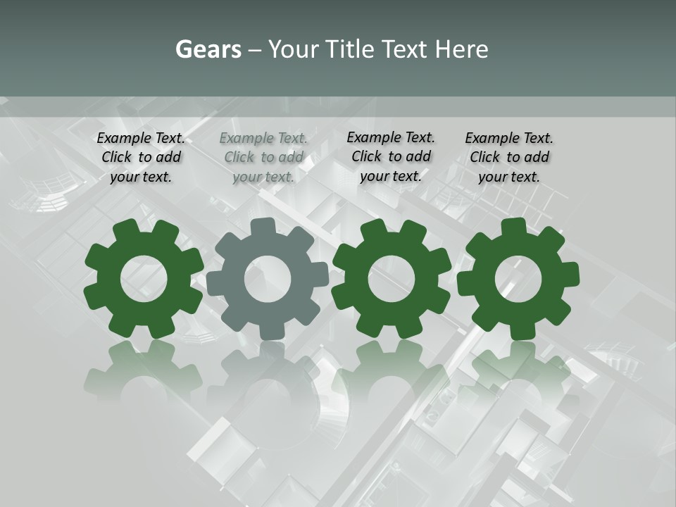 Model Construction Black PowerPoint Template