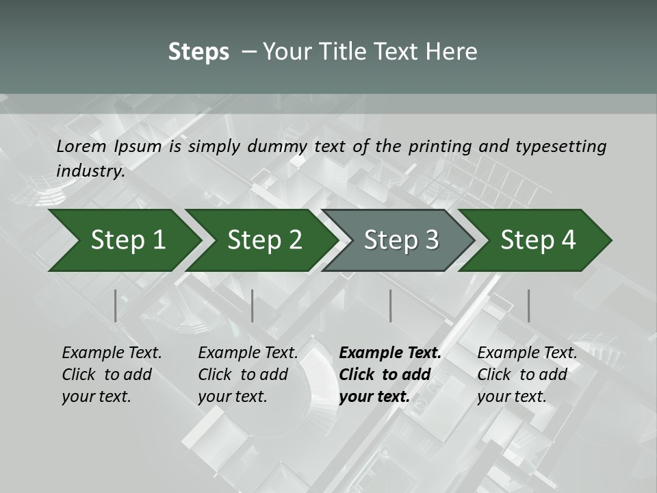 Model Construction Black PowerPoint Template