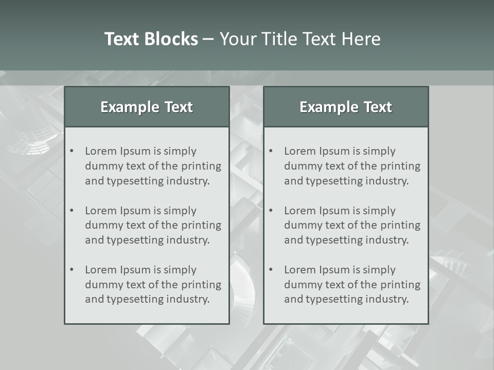 Model Construction Black PowerPoint Template