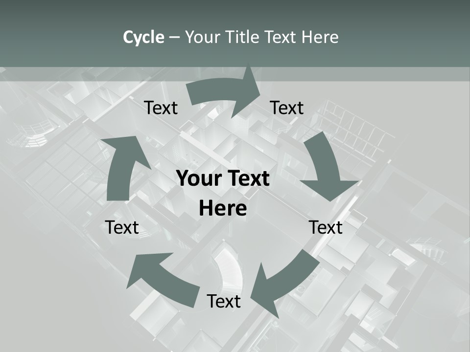 Model Construction Black PowerPoint Template
