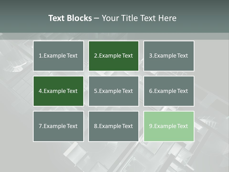 Model Construction Black PowerPoint Template