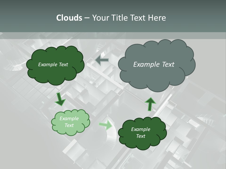 Model Construction Black PowerPoint Template
