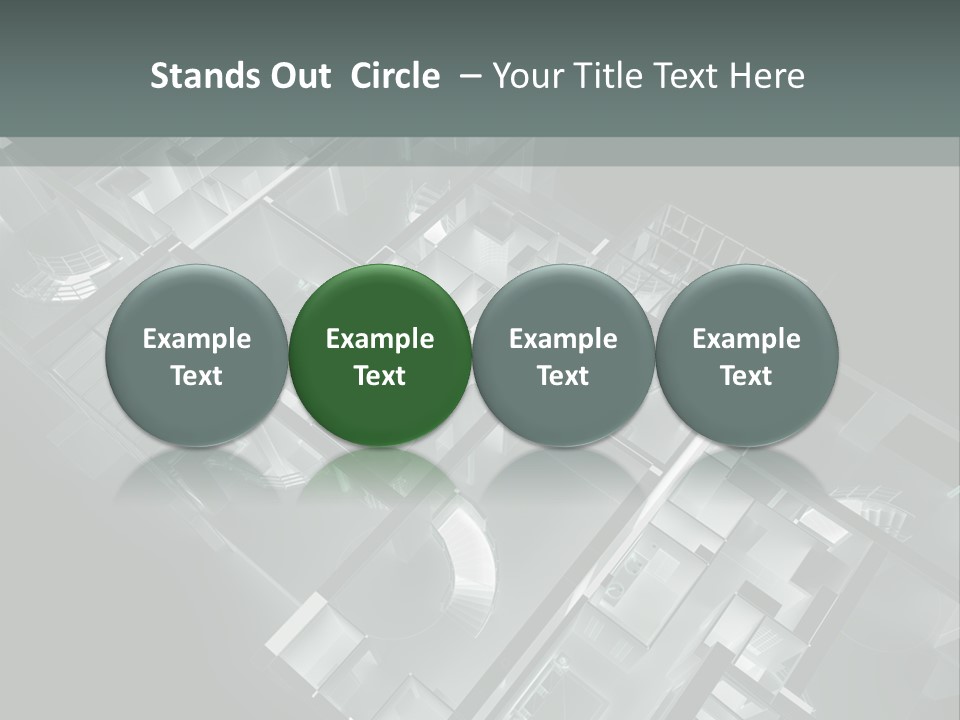 Model Construction Black PowerPoint Template