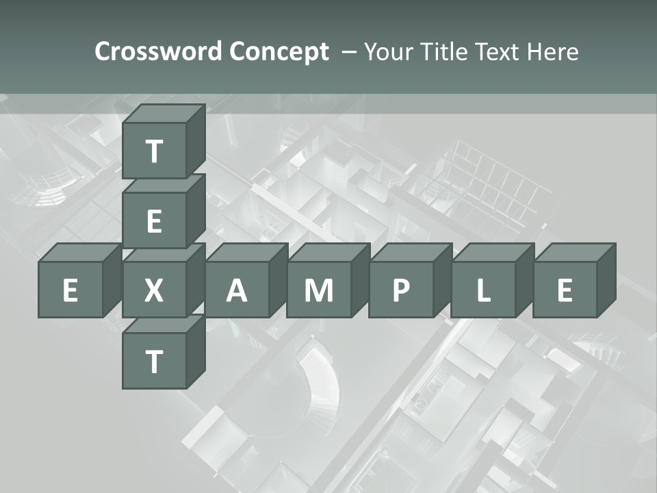 Model Construction Black PowerPoint Template