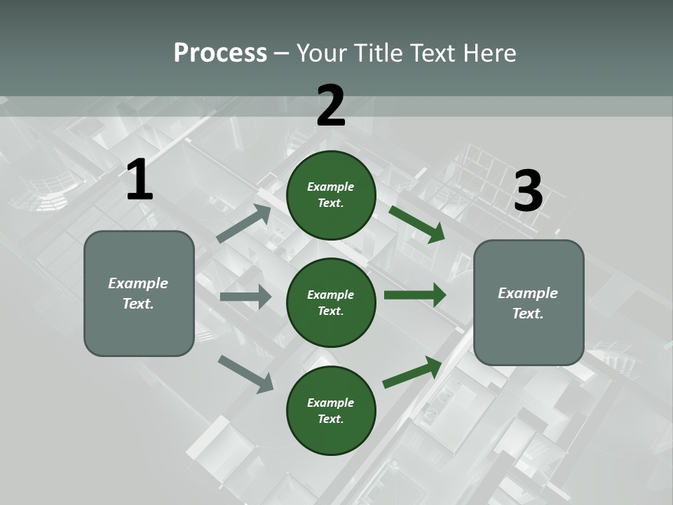 Model Construction Black PowerPoint Template