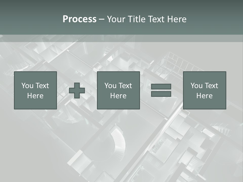 Model Construction Black PowerPoint Template