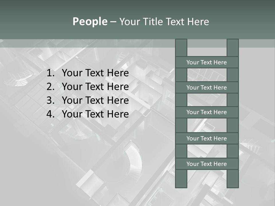 Model Construction Black PowerPoint Template