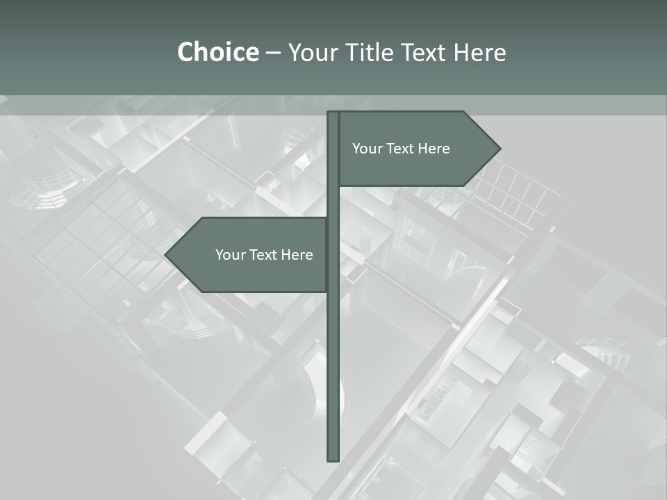 Model Construction Black PowerPoint Template