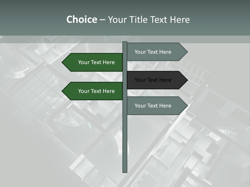 Model Construction Black PowerPoint Template