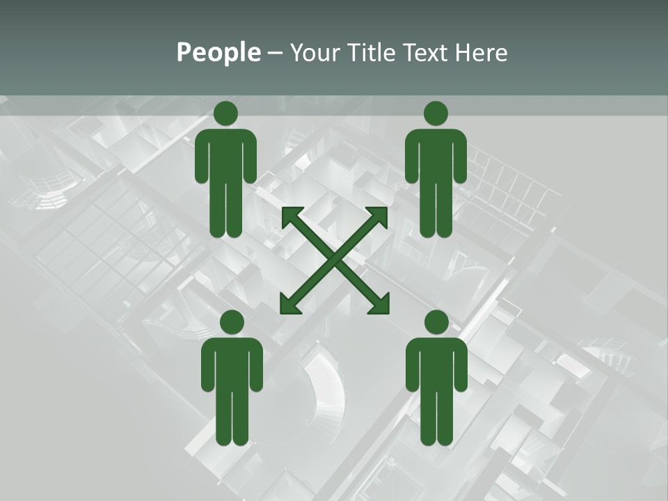 Model Construction Black PowerPoint Template