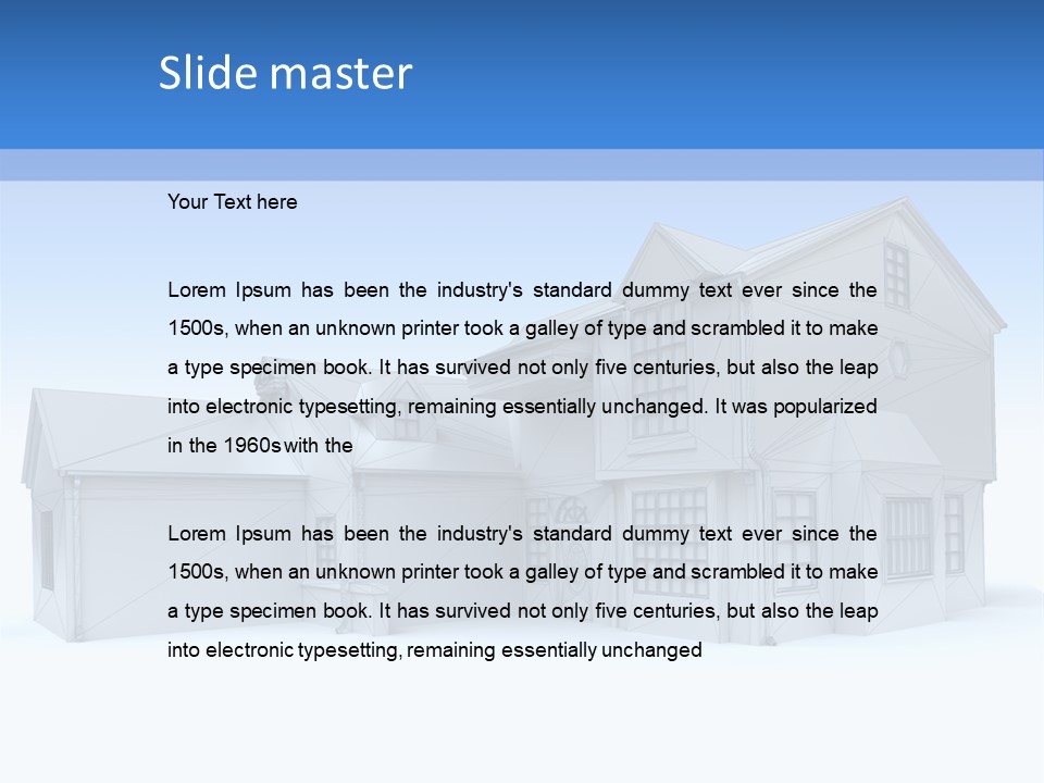 White Architecture Mock Up PowerPoint Template