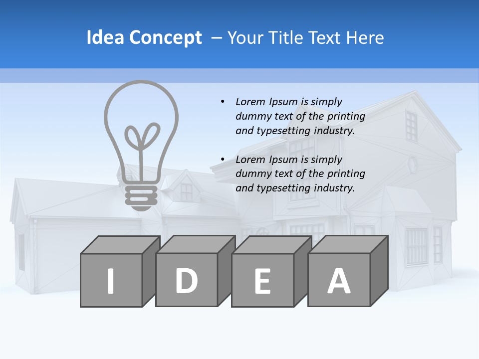 White Architecture Mock Up PowerPoint Template