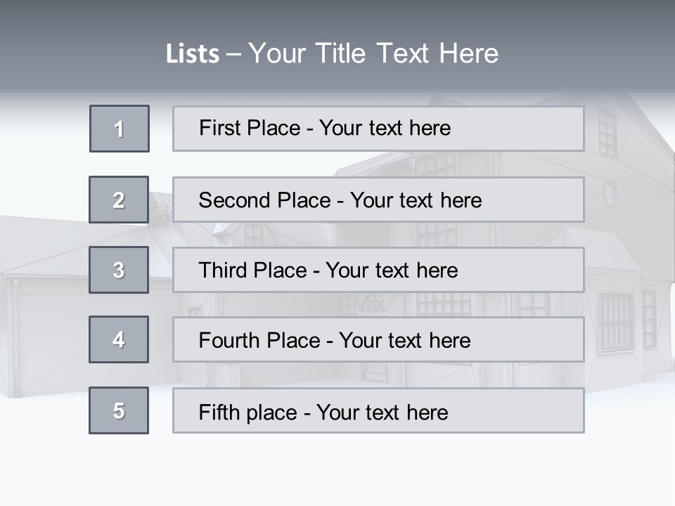 Classical Mock Up Building PowerPoint Template