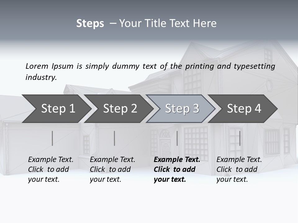 Classical Mock Up Building PowerPoint Template