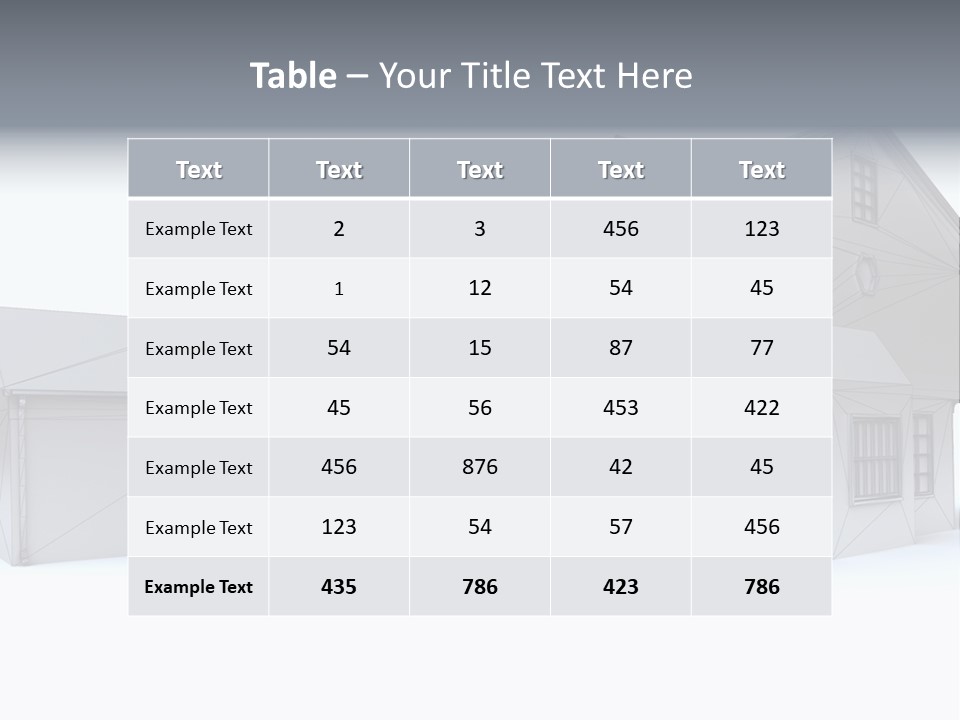 Classical Mock Up Building PowerPoint Template