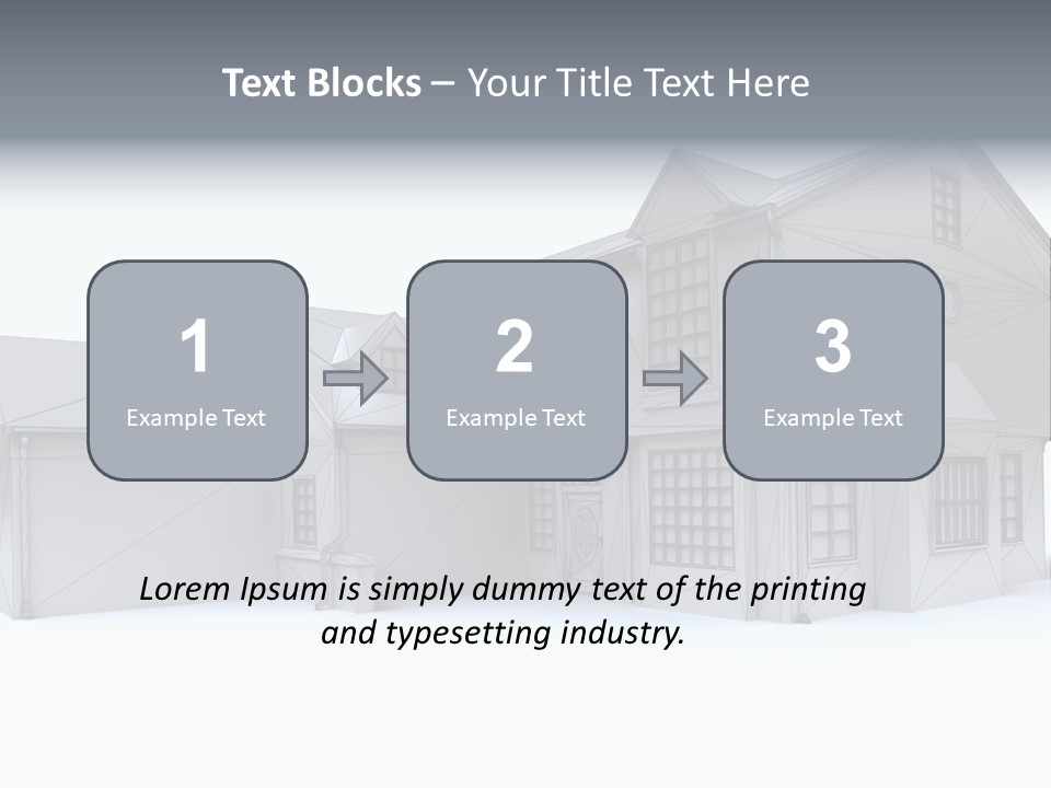 Classical Mock Up Building PowerPoint Template