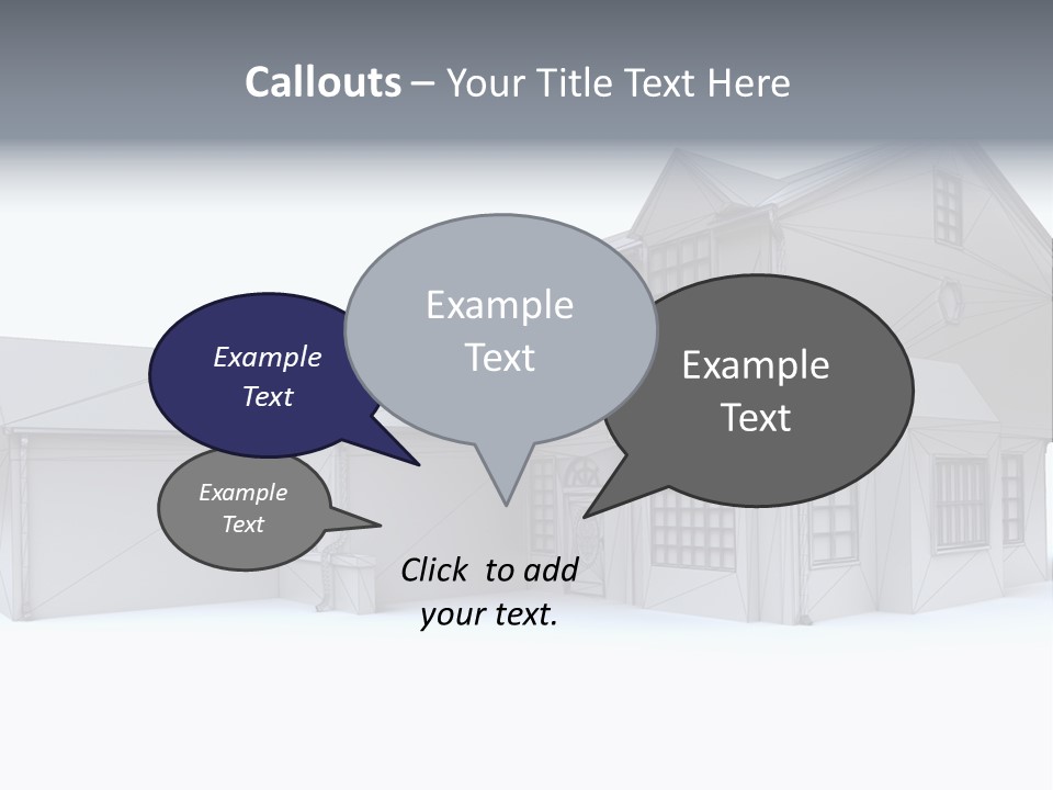 Classical Mock Up Building PowerPoint Template