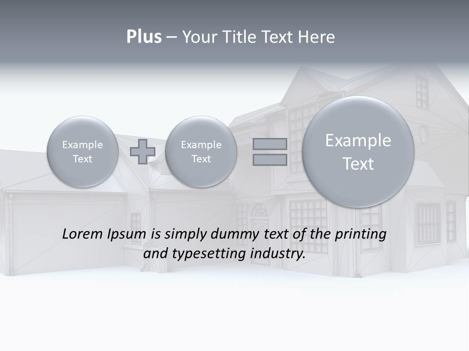 Classical Mock Up Building PowerPoint Template