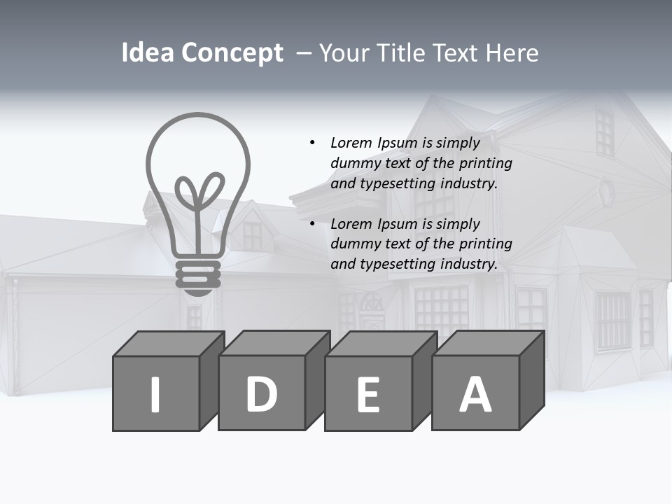 Classical Mock Up Building PowerPoint Template