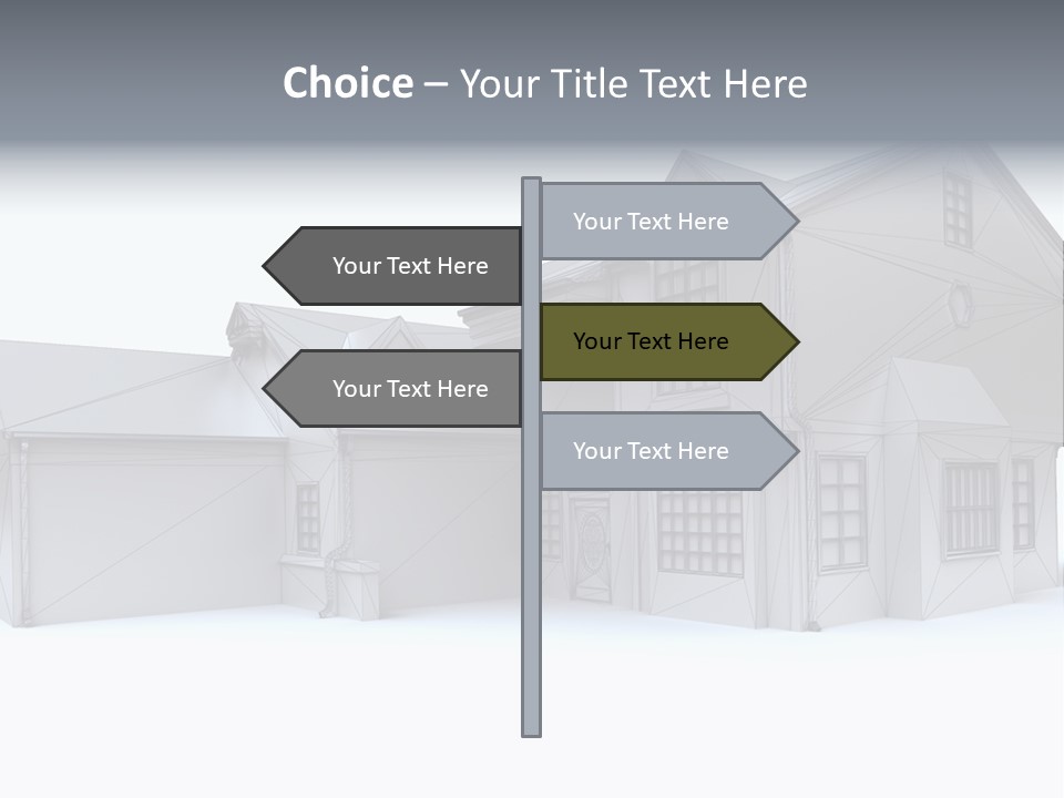 Classical Mock Up Building PowerPoint Template