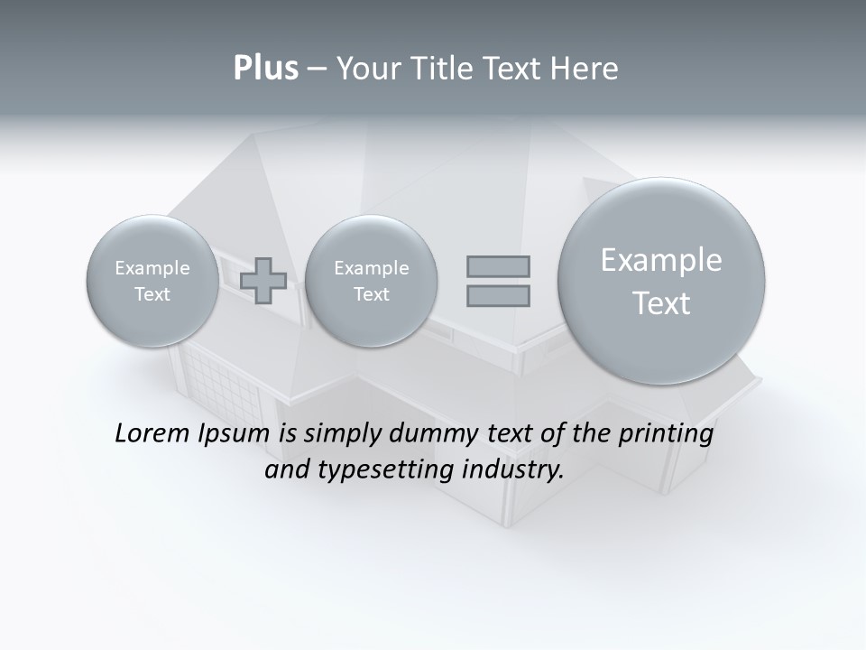 House Roof Mock Up PowerPoint Template