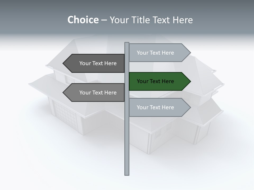 House Roof Mock Up PowerPoint Template