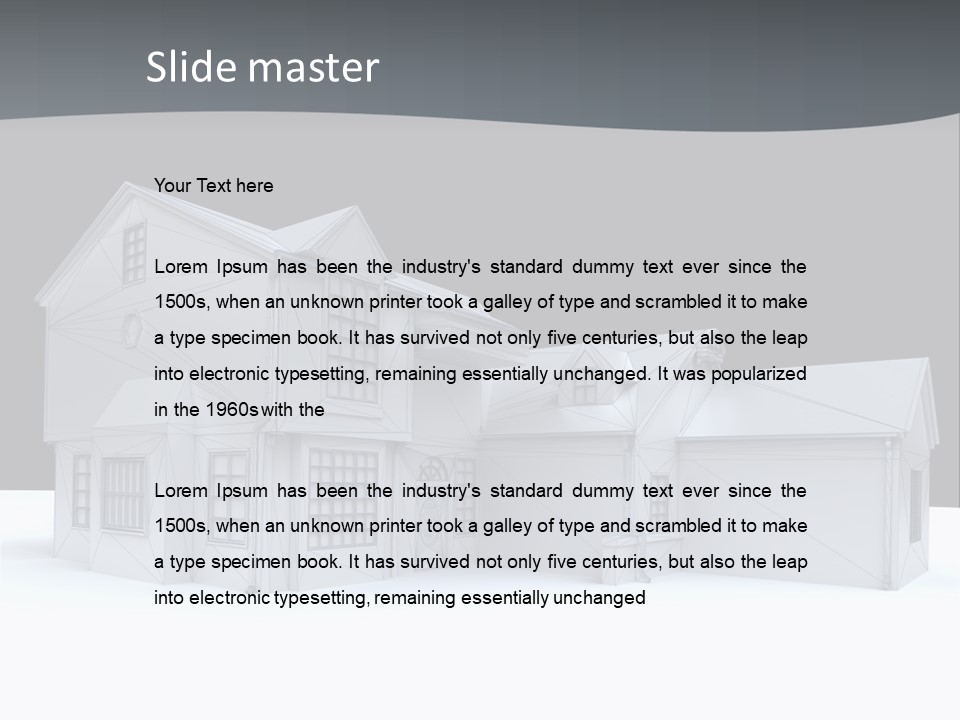 Built Structure Residential Modern PowerPoint Template