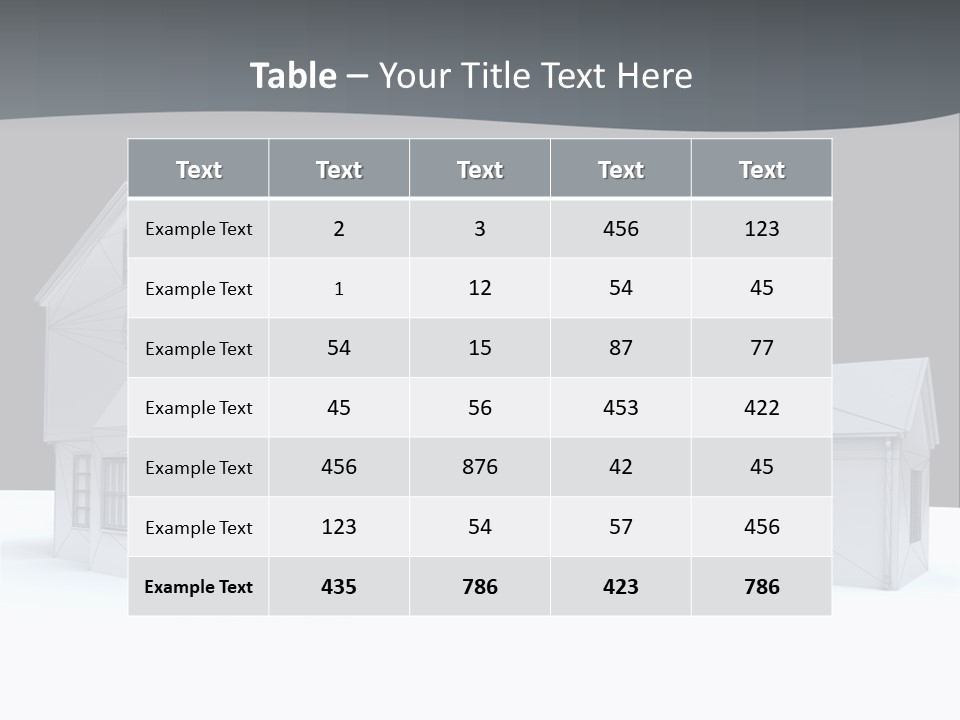 Built Structure Residential Modern PowerPoint Template